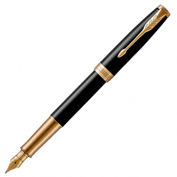 Перьевая ручка PARKER ESSENTIAL SONNET LAQUE BLACK GT F