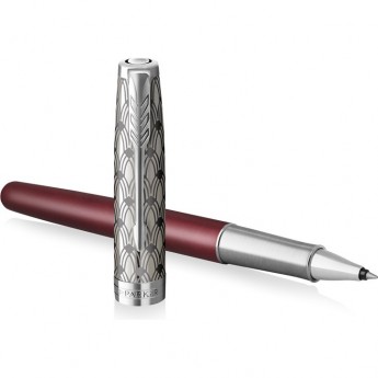 Ручка роллер PARKER SONNET PREMIUM T537 METAL RED CT F